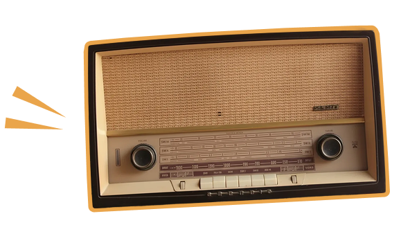 Radio symbolising Belong finance events
