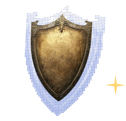 Shield representing money safety