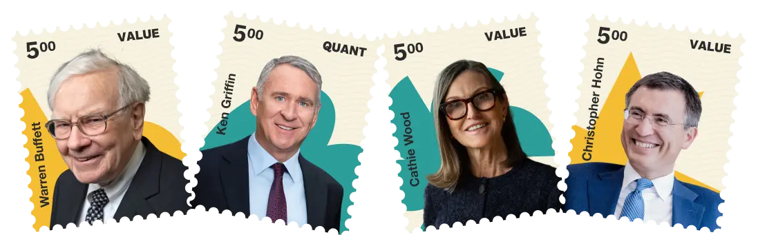 Portraits of the world's top investors tracked by Belong